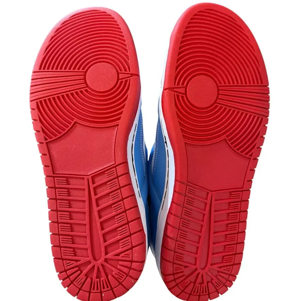 NEW Brand X Homerun Unisex Sneakers Color: Sky Blue, White, Red Size 6